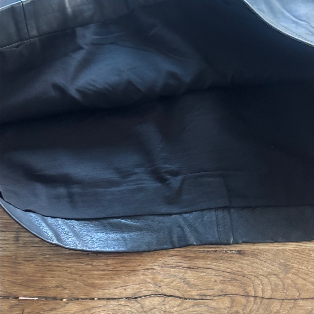 Madewell black leather mini skirt - Picture 7 of 10